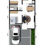 DENAH ASTER 1 LANTAI RENDER WITH BERM WHITE BG